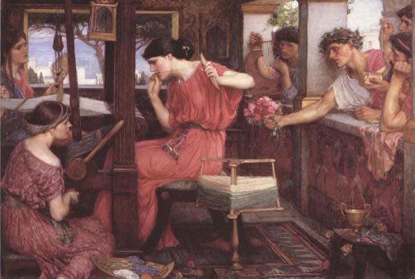 John William Waterhouse Penelope and thte Suitor (mk41) oil painting image